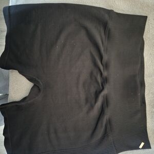 Victoria's Secret PINK Active Black High-Waist Ribbed Shorts